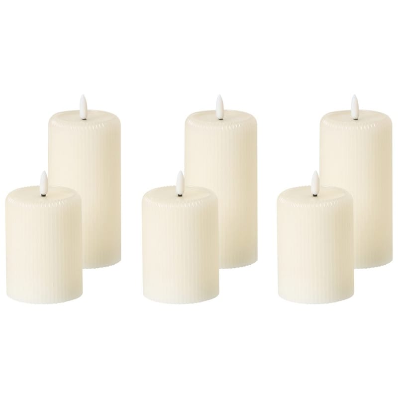 LED-ljus Noisette Set med 6 - Vit - Inredning - Dekoration & inredningsdetaljer - Julpynt & juldekoration - Julljus