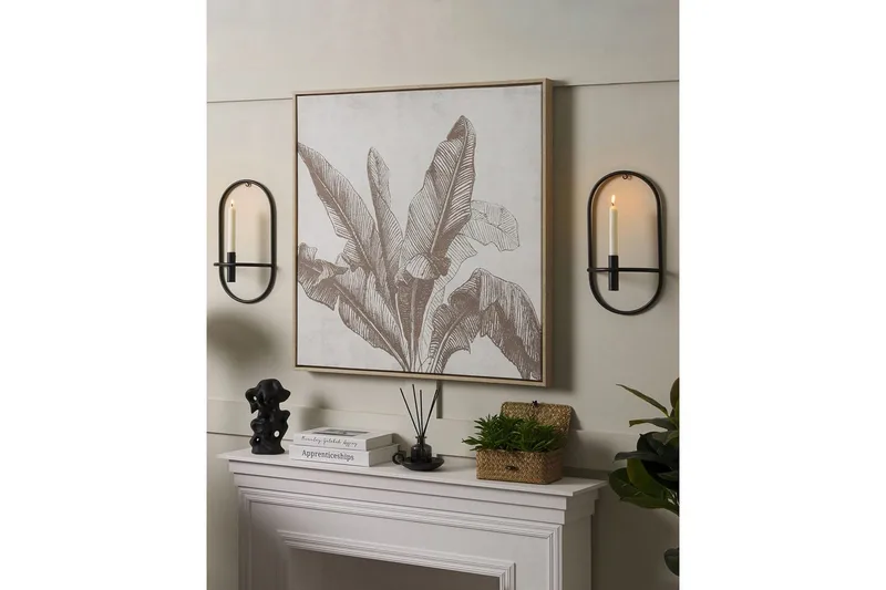 Väggljusstakar Caviana set om 2 Svart - Svart - Inredning - Ljus & dofter - Ljushållare & ljusfat