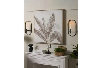 Väggljusstakar Caviana set om 2 Svart - Svart - Inredning - Ljus & dofter - Ljushållare & ljusfat