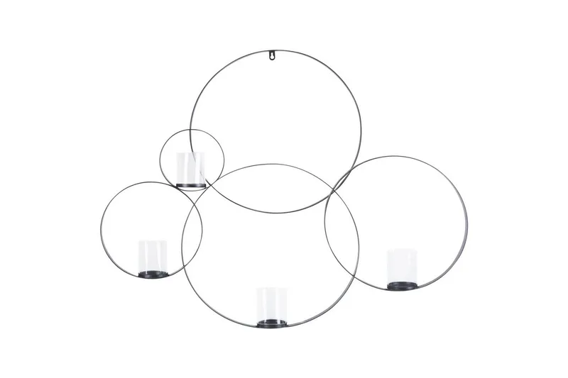 Väggljusstake Buru Svart, Svart