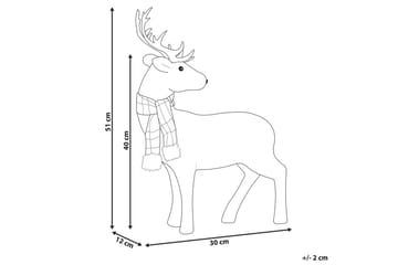 Prydnadsfigur Mustola 30x12x51 cm - 30x12x51 cm - Inredning - Dekoration & inredningsdetaljer