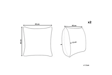 Prydnadskuddar Gourd set om 2 - Textil & mattor - Kudde & kuddfodral - Kudde utomhus