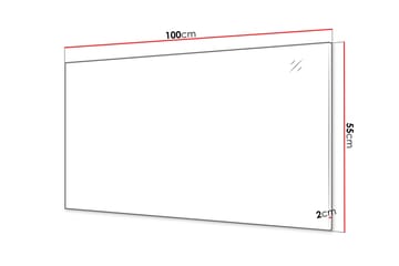 Agawal Vägghängd Spegel Rektangulär 100 cm - Beige - Inredning - Spegel - Hallspegel