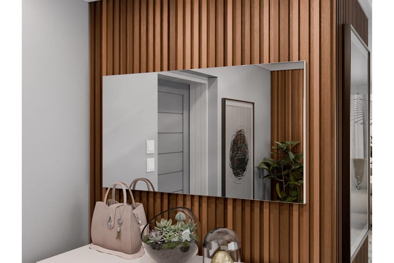 Agawal Vägghängd Spegel Rektangulär 100 cm - Beige - Inredning - Spegel - Hallspegel