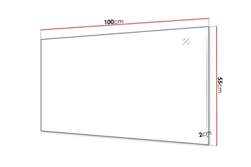Agawal Vägghängd Spegel Rektangulär 100 cm - Brun - Inredning - Spegel - Hallspegel