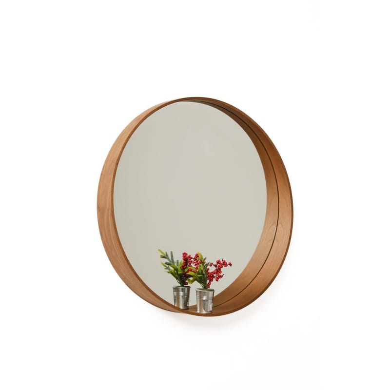 Aldrosin Vägghängd Spegel Rund 60 cm - Vit - Inredning - Spegel - Hallspegel