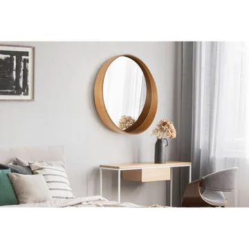 Aldrosin Vägghängd Spegel Rund 80 cm - Vit - Inredning - Spegel - Hallspegel