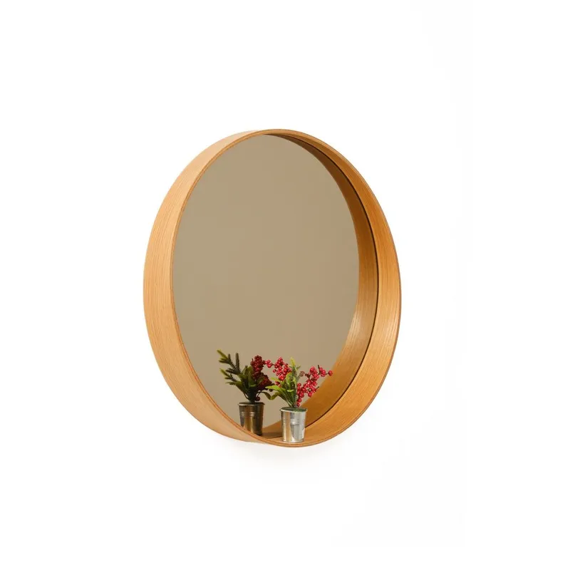 Aldrosin Vägghängd Spegel Rund 80 cm - Vit - Inredning - Spegel - Hallspegel