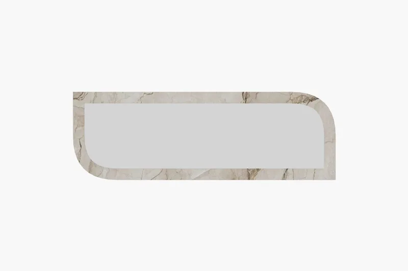 Ayana Vägghängd Spegel 40 cm, Beige