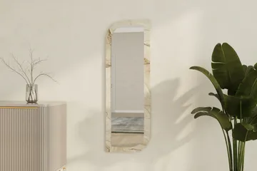 Ayana Vägghängd Spegel 40 cm - Beige - Inredning - Spegel - Hallspegel