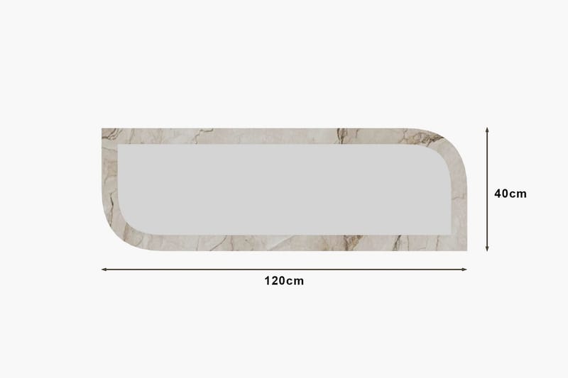 Ayana Vägghängd Spegel 40 cm - Beige - Inredning - Spegel - Hallspegel