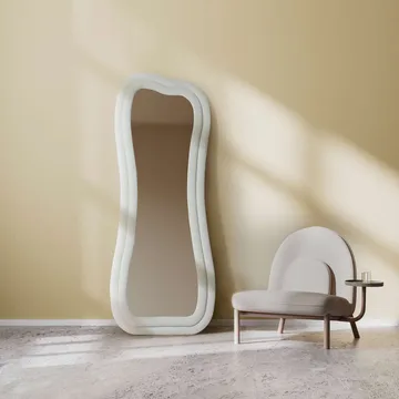 Bordentown Golvspegel 65x170 cm - Krämvit - Inredning - Spegel - Golvspegel