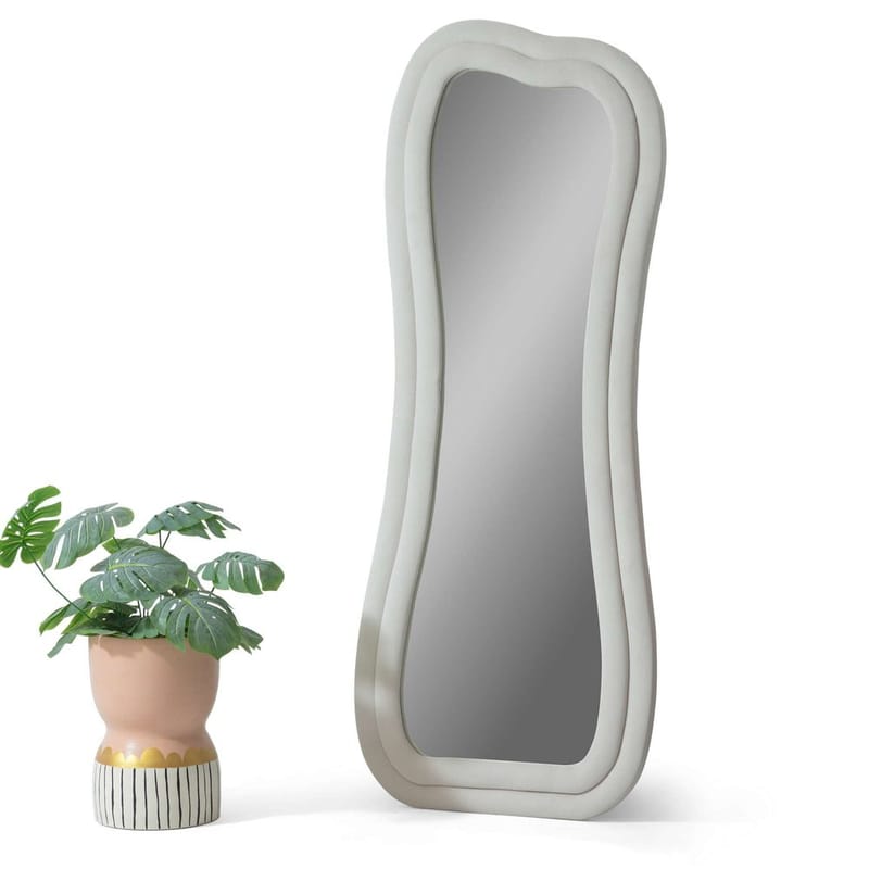 Bordentown Golvspegel 65x170 cm - Krämvit - Inredning - Spegel - Golvspegel