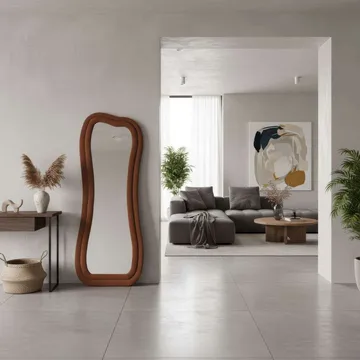 Bordentown Golvspegel 65x170 cm - Röd - Inredning - Spegel - Golvspegel