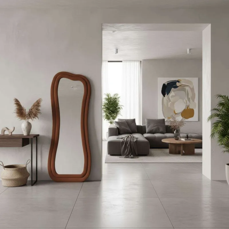 Bordentown Golvspegel 65x170 cm - Röd - Inredning - Spegel - Golvspegel