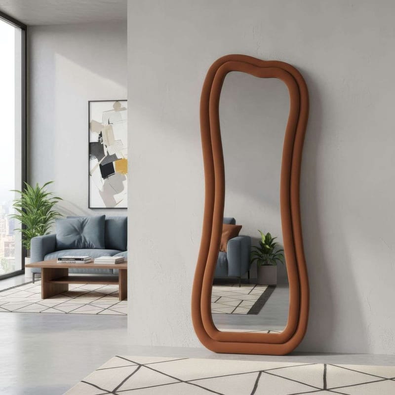 Bordentown Golvspegel 65x170 cm - Röd - Inredning - Spegel - Golvspegel