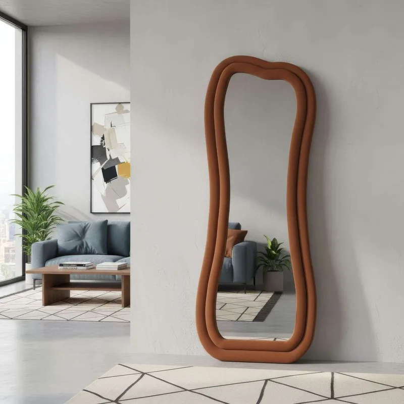 Bordentown Golvspegel 65x170 cm - Röd - Inredning - Spegel - Golvspegel