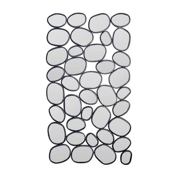 Corano Väggspegel 56x99 cm Organisk Asymmetrisk - Svart och silverfärgad - Inredning - Spegel - Hallspegel