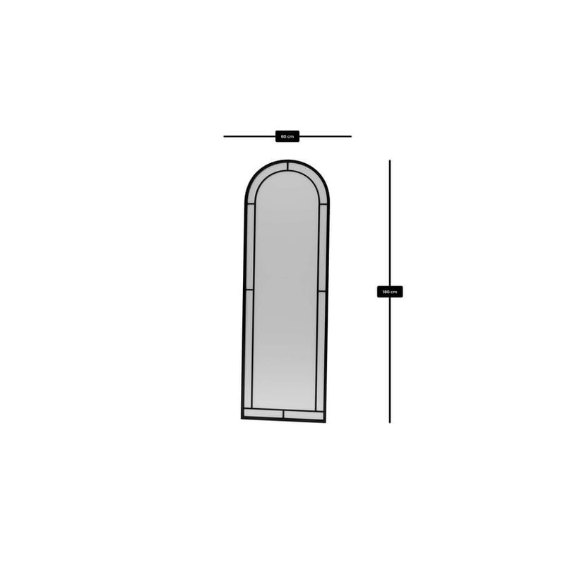 Dasina Golvspegel 60x180 cm - Svart - Inredning - Spegel - Golvspegel