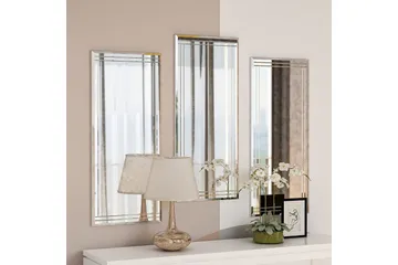 Dekorativt Spegelset (3 Delar) Heba Buhem Transparent - Ivory - Inredning - Spegel - Hallspegel