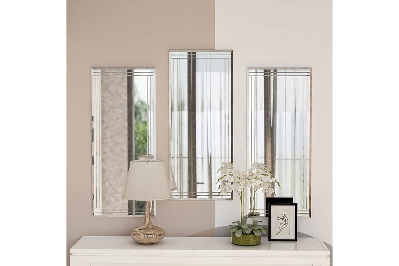 Dekorativt Spegelset (3 Delar) Heba Buhem Transparent - Ivory - Inredning - Spegel - Hallspegel