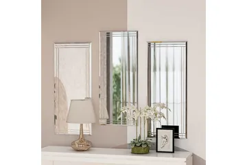 Dekorativt Spegelset (3 Delar) Heba Buhem Transparent - Ivory - Inredning - Spegel - Hallspegel