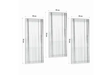 Dekorativt Spegelset (3 Delar) Heba Buhem Transparent - Ivory - Inredning - Spegel - Hallspegel