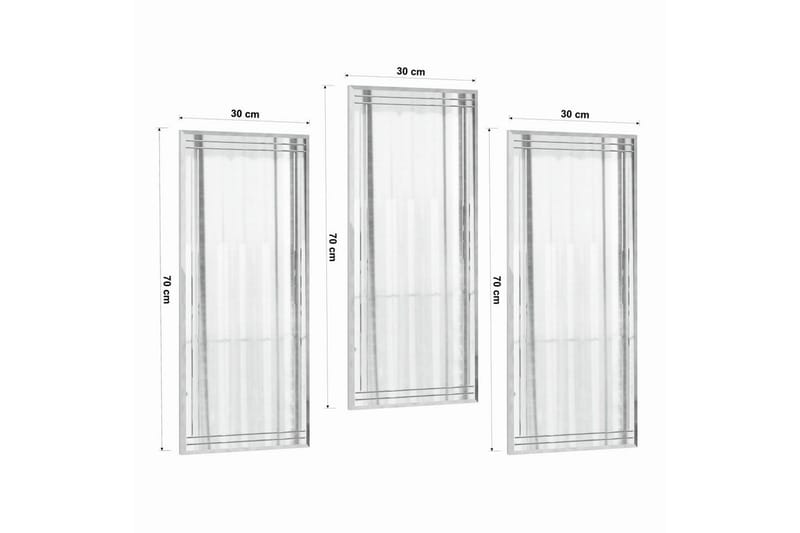 Dekorativt Spegelset (3 Delar) Heba Buhem Transparent - Ivory - Inredning - Spegel - Hallspegel