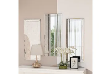 Dekorativt Spegelset (3 Delar) Heba Neom Transparent - Multifärgad - Inredning - Spegel - Hallspegel