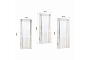Dekorativt Spegelset (3 Delar) Heba Neom Transparent - Multifärgad - Inredning - Spegel - Hallspegel