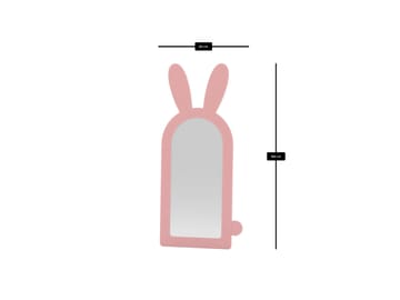 Devik Golvspegel 180 cm - Rosa - Inredning - Spegel - Golvspegel