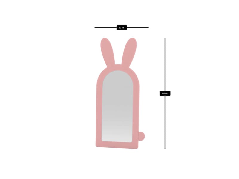 Devik Golvspegel 180 cm - Rosa - Inredning - Spegel - Golvspegel