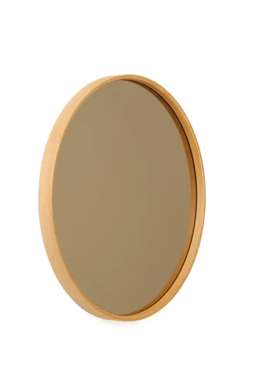 Dravik Dekorativ spegel 40x40x4 cm - vit ram med ekdetaljer - Inredning - Spegel - Hallspegel