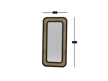 Estevan Golvspegel 90x180 cm - Svart - Inredning - Spegel - Golvspegel
