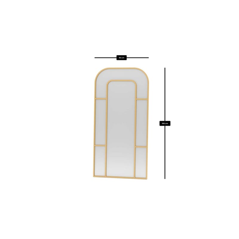 Faylen Golvspegel 90x180 cm - Guld - Inredning - Spegel - Golvspegel