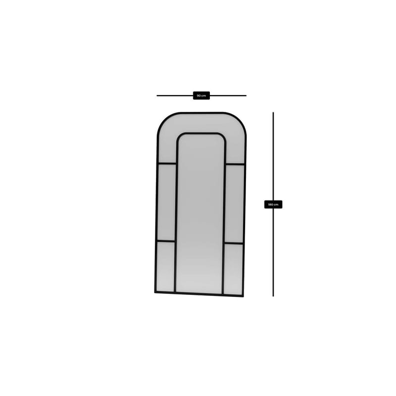 Faylen Golvspegel 90x180 cm - Svart - Inredning - Spegel - Golvspegel