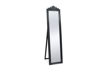 Fristående spegel i barockstil 160x40 cm svart