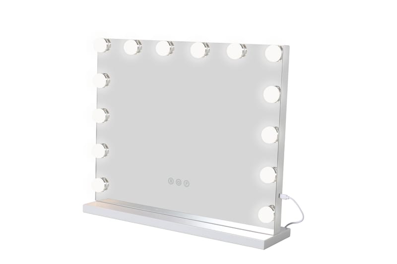 Glow Sminkspegel 50 cm med LED Belysning - Vit - Inredning - Spegel - Sminkspegel