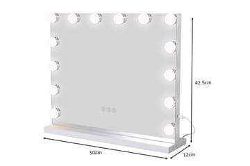 Glow Sminkspegel 50 cm med LED Belysning - Vit - Inredning - Spegel - Sminkspegel