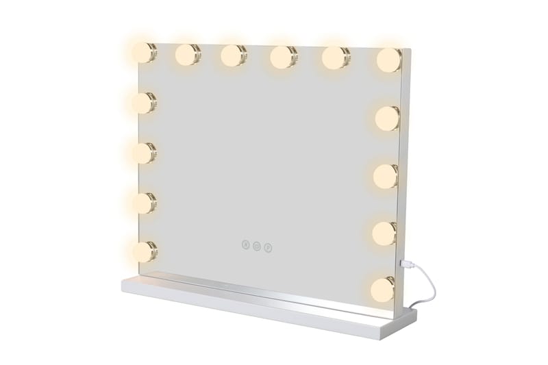 Glow Sminkspegel 50 cm med LED Belysning - Vit - Inredning - Spegel - Sminkspegel
