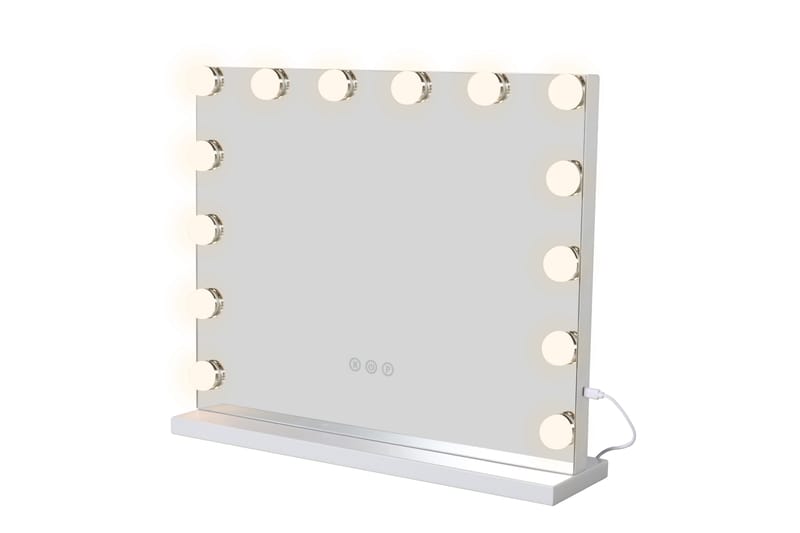 Glow Sminkspegel 50 cm med LED Belysning - Vit - Inredning - Spegel - Sminkspegel