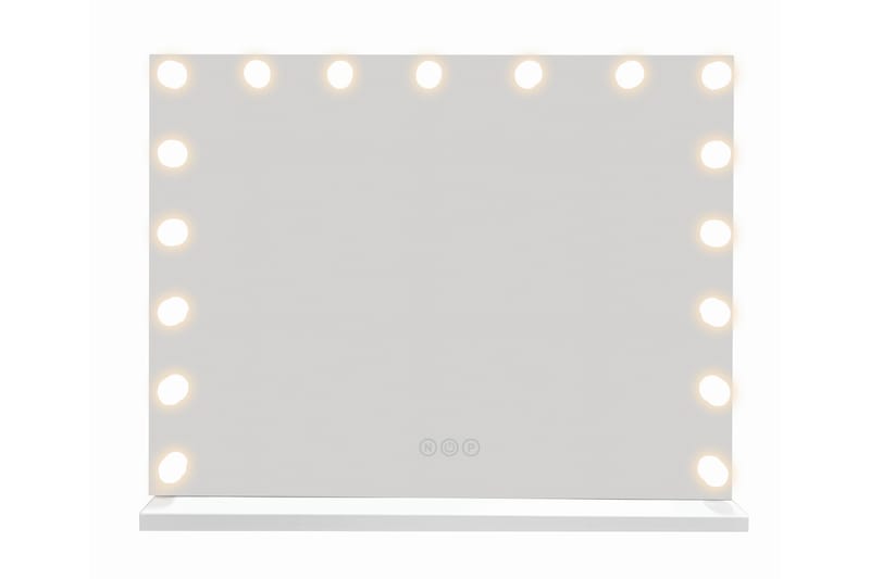 Glow Stor sminkspegel 70 cm med belysning lampor - Hollywood spegel med USB-charging - Vit - Inredning - Spegel - Sminkspegel