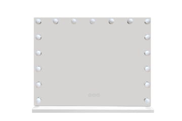 Glow Stor sminkspegel 70 cm med belysning lampor - Hollywood spegel med USB-charging - Vit - Inredning - Spegel - Sminkspegel