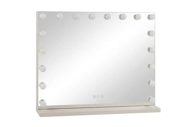 Glow Stor Sminkspegel 80 cm med belysning - Beige - Inredning - Spegel - Spegel med belysning