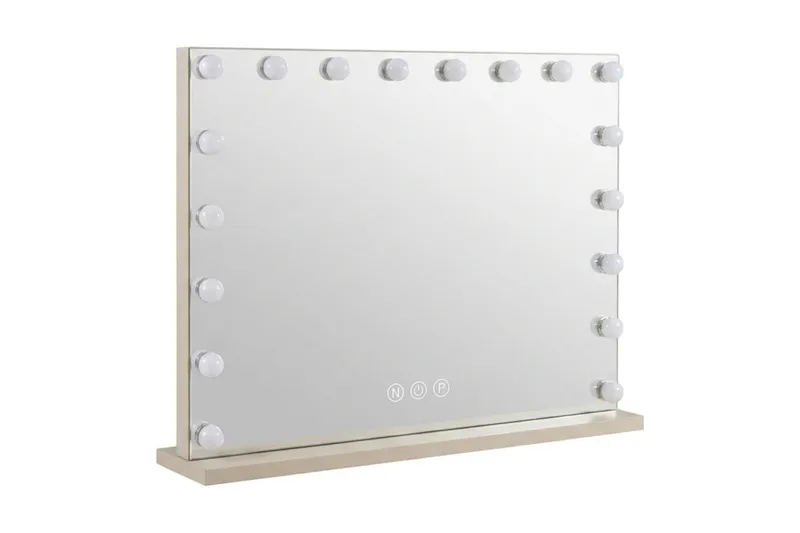 Glow Stor Sminkspegel 80 cm med belysning - Beige - Inredning - Spegel - Spegel med belysning