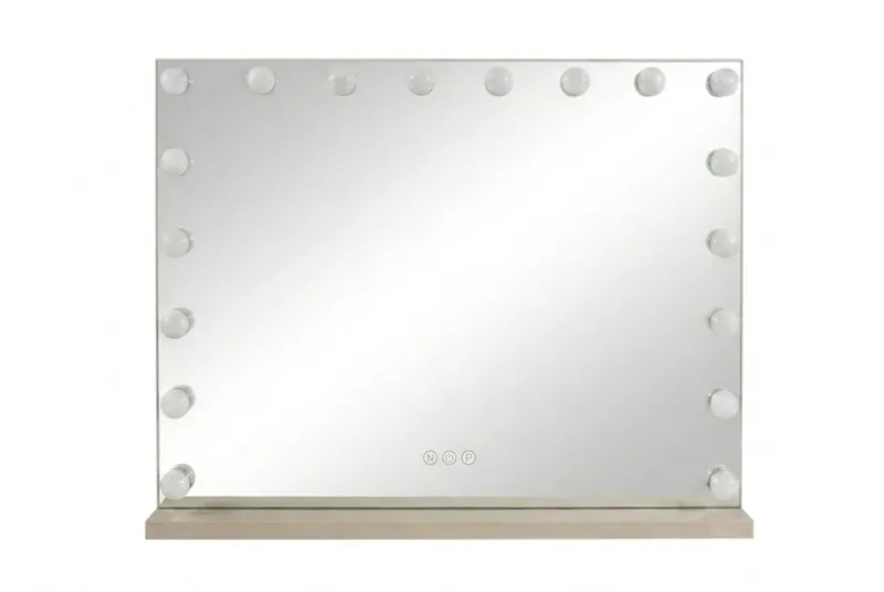 Glow Stor Sminkspegel 80 cm med belysning, Beige