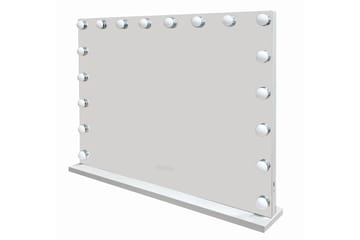 Glow Stor sminkspegel 80 cm med belysning lampor - Hollywood spegel med USB-charging - Vit - Inredning - Spegel - Sminkspegel