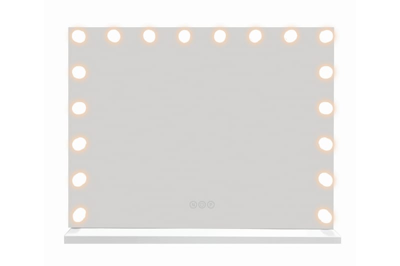 Glow Stor sminkspegel 80 cm med belysning lampor - Hollywood spegel med USB-charging - Vit - Inredning - Spegel - Sminkspegel