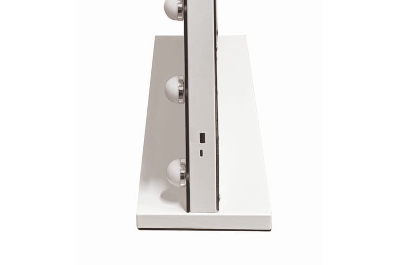 Glow Stor sminkspegel 80 cm med belysning lampor - Hollywood spegel med USB-charging - Vit - Inredning - Spegel - Sminkspegel
