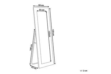 Golvspegel Ansouis Vit - Vit - Inredning - Spegel - Golvspegel